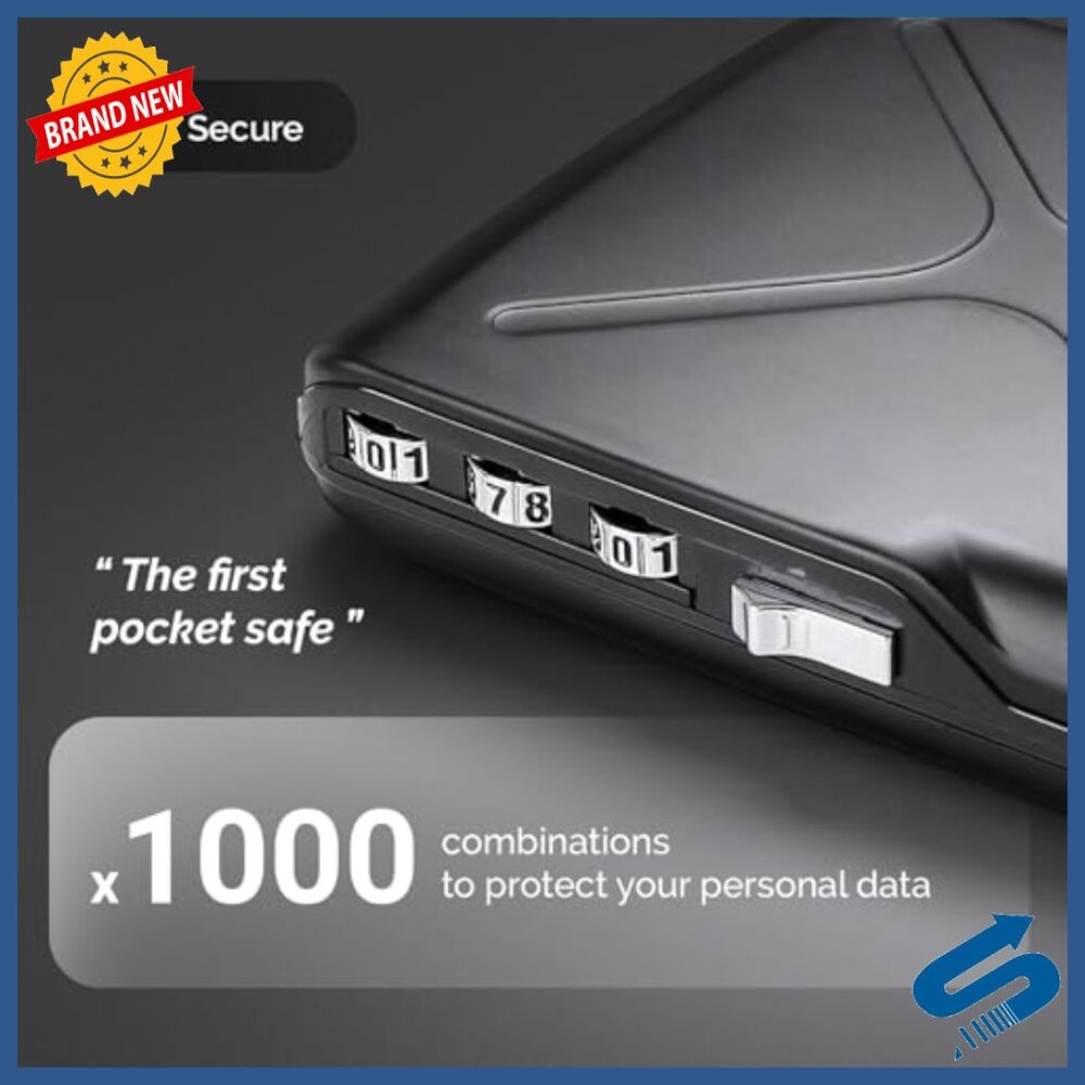 Aluminum Rfid Blocking Code Lock Wallet With 10 C… - image 3